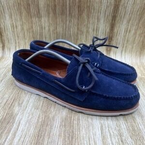Sperry X Sunspel Men's Size 11.5 Suede Blue Boat Shoes‎ Loafers Casual Slip On